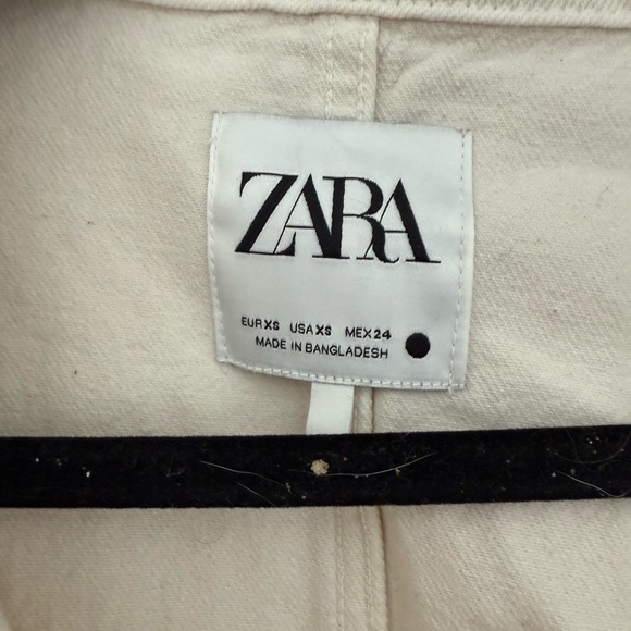 Zara Off-White Casual Jacket - Picture 2 of 3